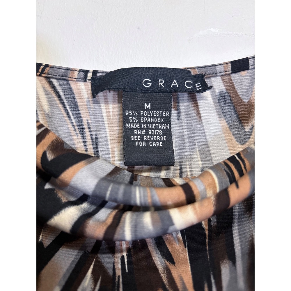Women's Grace Patterned Sleeveless Blouse Size Medium - Picture 6 of 7